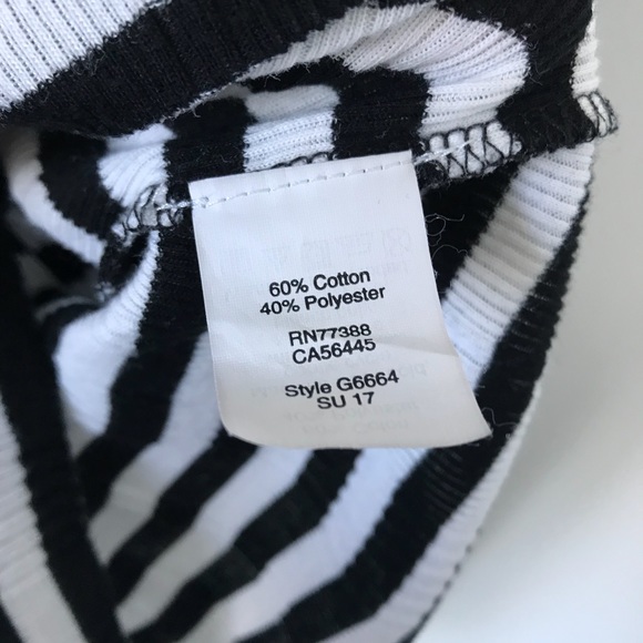 Madewell • slim ribbed tee (black and white) - Picture 5 of 5